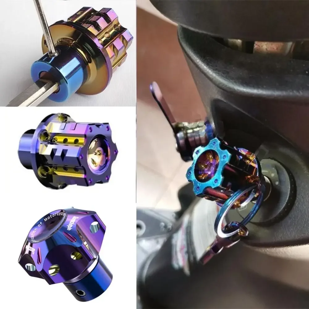 Cnc Bits - Chaveiro universal de alumínio azul, formato