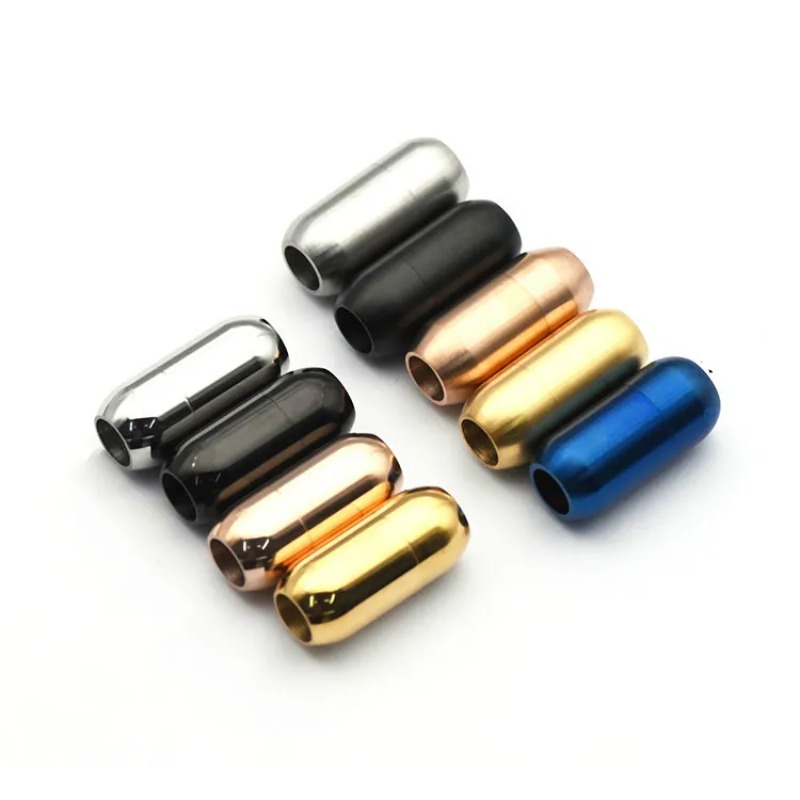 Coupling 8Mm - Aço inoxidável Fechos Magnéticos, Cordão De