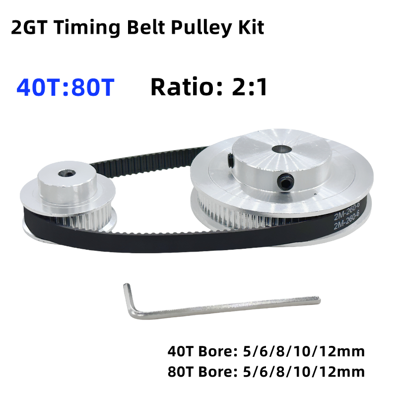 2gt 2m 80 dentes 40t gt2 40 de - Gt2 Pulley avaliação e preço