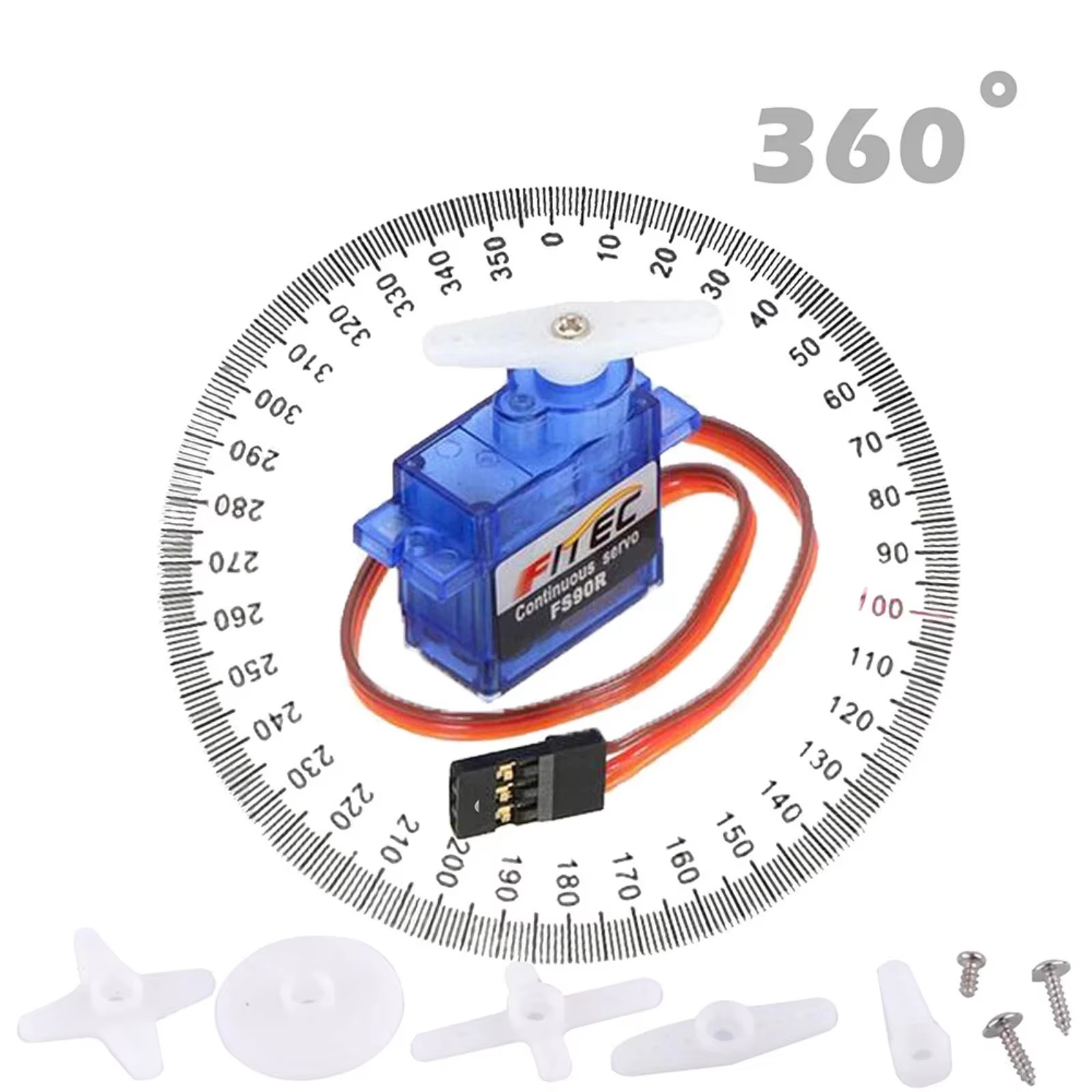 Servo FS90R 9g com Rotação Con - Servo 9G avaliação e preço