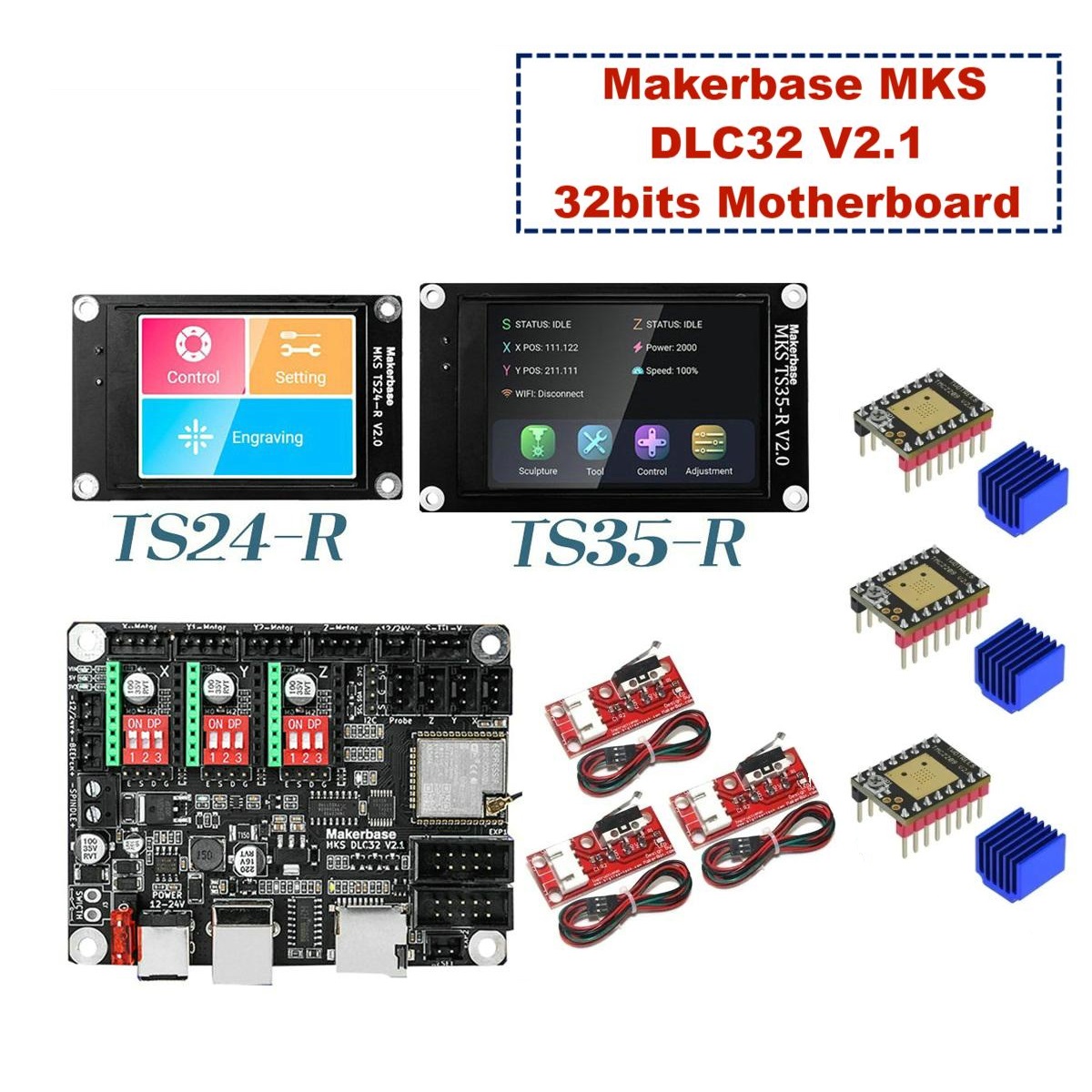 Makerbase mks dlc32 v2.1 32bit - Lm8Uu Bearing avaliação e preço