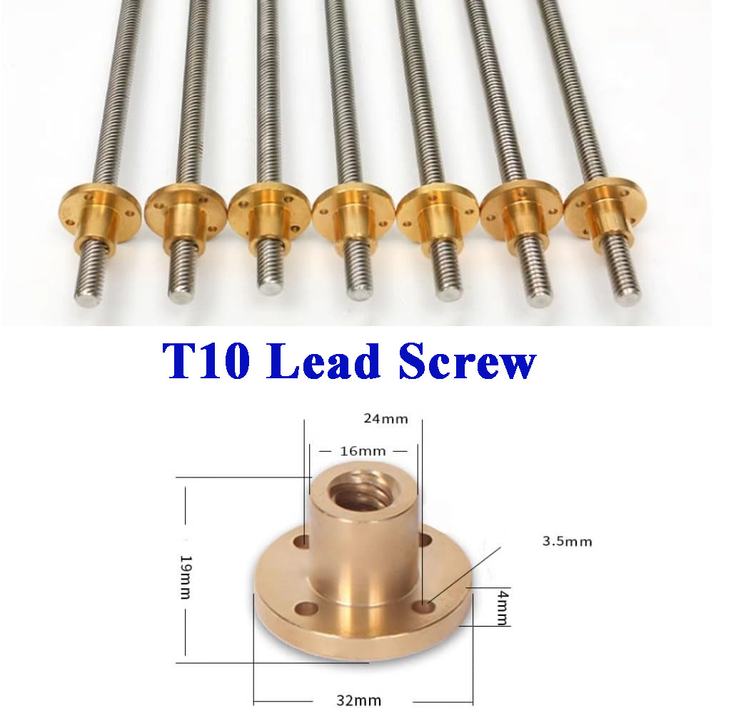 Parafuso trapezoidal T10 em aç - Lead Screw 8Mm avaliação e preço