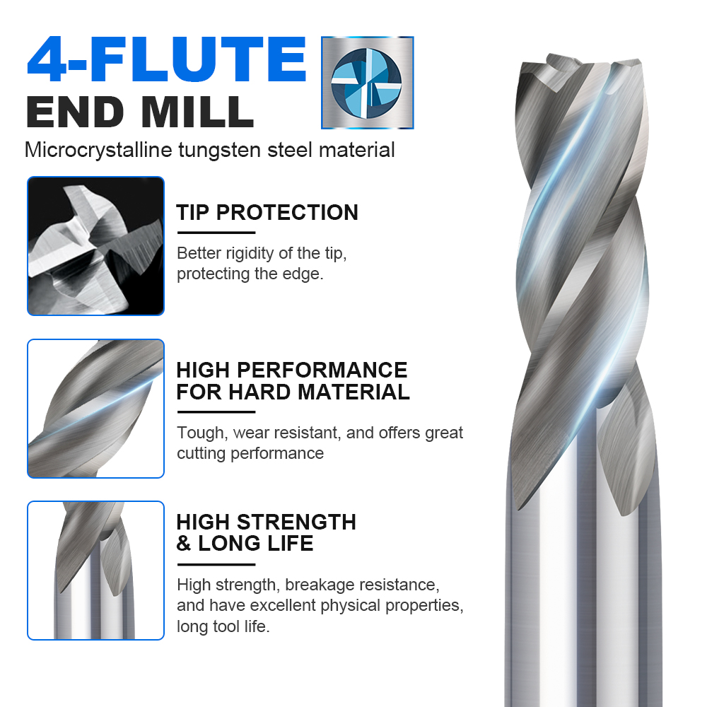 Fresa de topo CMCP 1.5-13mm co - End Mill Set avaliação e preço